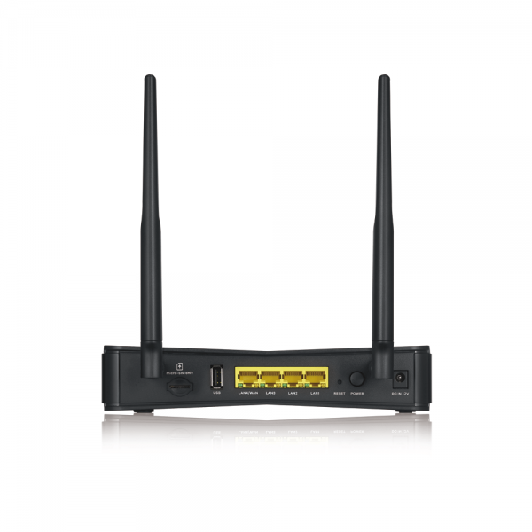 Zyxel LTE3301-PLUS router wireless Gigabit Ethernet Dual-band [2.4 GHz/5 GHz] 4G Nero (Zyxel LTE3301-PLUS LTE Indoor Router, Cat6, 4x Gb Port)ZyxelLTE3301-PLUS-EU01V1F