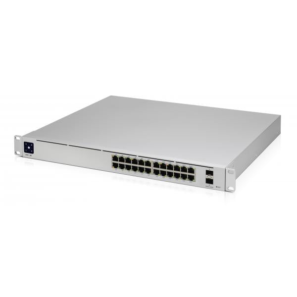 Ubiquiti UniFi Pro 24-Port PoE Gestito L2/L3 Gigabit Ethernet [10/100/1000] Supporto Power over Ethernet [PoE] 1U Argento (Ubiquiti Networks UniFi Pro 24-Port PoE Managed L)UbiquitiUSW-PRO-24-POE