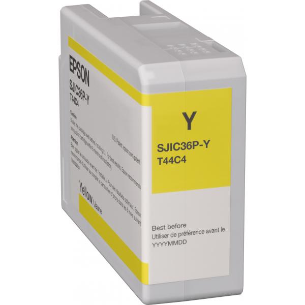 Epson SJIC36P[Y] cartuccia d'inchiostro Giallo (SJIC36P-Y INK CARTRIDGE C6000 - SERIES YELLOW)Epson8715946676531C13T44C440