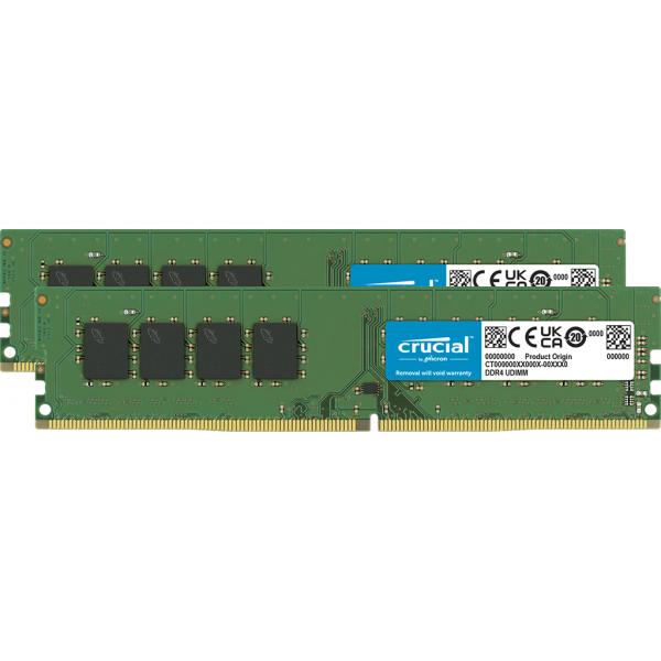 Crucial CT2K32G4DFD832A memoria 64 GB 2 x 32 GB DDR4 288-pin DIMM (Memory Module 64 Gb 2 X 32 Gb - Ddr4 3200 Mhz - Warranty: 12M)Crucial0649528822482CT2K32G4DFD832A