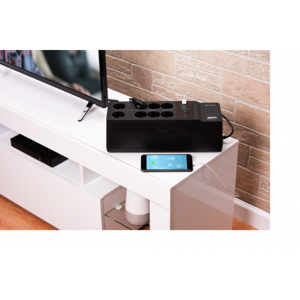APC Back-UPS 650VA 230V 1 USB charging port - [Offline-] USV gruppo di continuità [UPS] Standby [Offline] 0,65 kVA 400 W 8 presa[e] AC (APC Back-UPS 650 VA BE650G2-GR)ApcBE650G2-GR