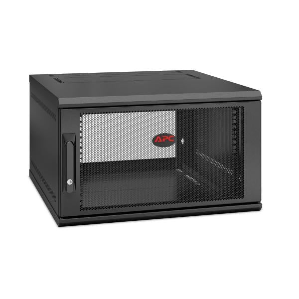 APC NetShelter WX 6U Single Hinged Wall-mount Enclosure 600mm Deep Da parete Nero (NETSHELTER WX 6U SINGLE HINGED - WALL-MOUNT ENCLOSURE 600MM DEEP)ApcAR106SH6