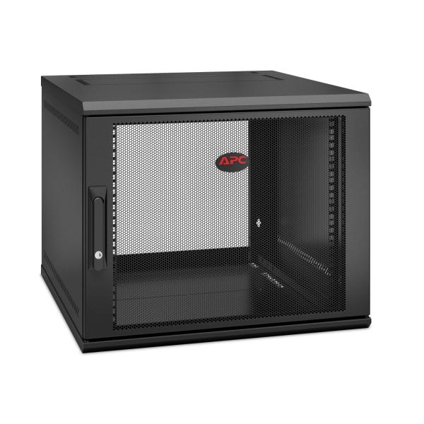 APC NetShelter WX 9U Single Hinged Wall-mount Enclosure 600mm Deep Da parete Nero (APC NetShelter WX AR109SH6 - Cabinet - wall mountable - black - 9U - 19)Apc0731304402718AR109SH6