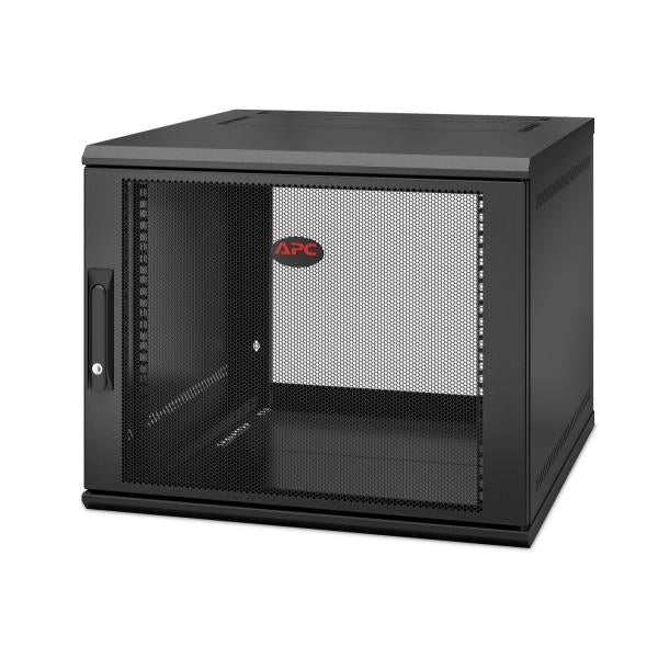 APC NetShelter WX 9U Single Hinged Wall-mount Enclosure 600mm Deep Da parete Nero (APC NetShelter WX AR109SH6 - Cabinet - wall mountable - black - 9U - 19)Apc0731304402718AR109SH6
