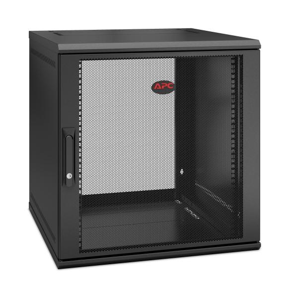 APC NetShelter WX 12U Single Hinged Wall-mount Enclosure 600mm Deep Da parete Nero (APC NetShelter WX AR112SH6 - kabinet -)Apc0731304402725AR112SH6