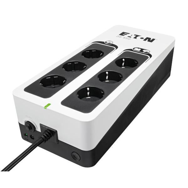 Eaton 3S450D gruppo di continuità [UPS] Standby [Offline] 0,45 kVA 270 W 6 presa[e] AC (Eaton 3S 450 - UPS - 220-240 V c.a. V - 270 Watt - 450 VA - 1 fase - connettori di uscita 6)Eaton07431721017473S450D