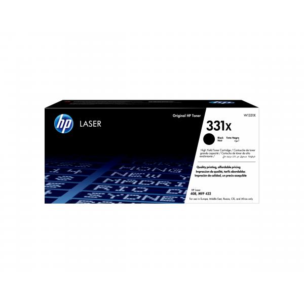 HP Cartuccia toner nero originale Laser 331X ad alta capacità (331X High Yield Black - Original Laser Toner - Cartridge 331X High Yield Black Original Laser Toner Cartridge, 15000 pages, - Warranty: 12M)HpW1331X