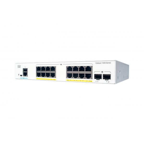 Cisco Catalyst C1000-16FP-2G-L switch di rete Gestito L2 Gigabit Ethernet [10/100/1000] Supporto Power over Ethernet [PoE] Grigio (CATALYST 1000 16PORT GE FULL - POE 2X1G SFP LANBASE)Cisco0889728248891C1000-16FP-2G-L
