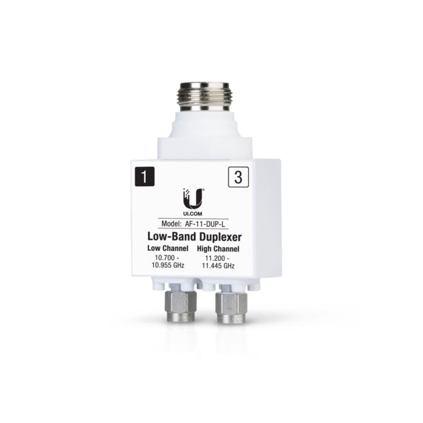 Ubiquiti AF-11-DUP-L adattatore di fibra ottica 1 pz Argento, Bianco (airFiber 11FX, Low Band - Duplexer Accessory - Warranty: 24M)Ubiquiti0810354026546AF-11-DUP-L