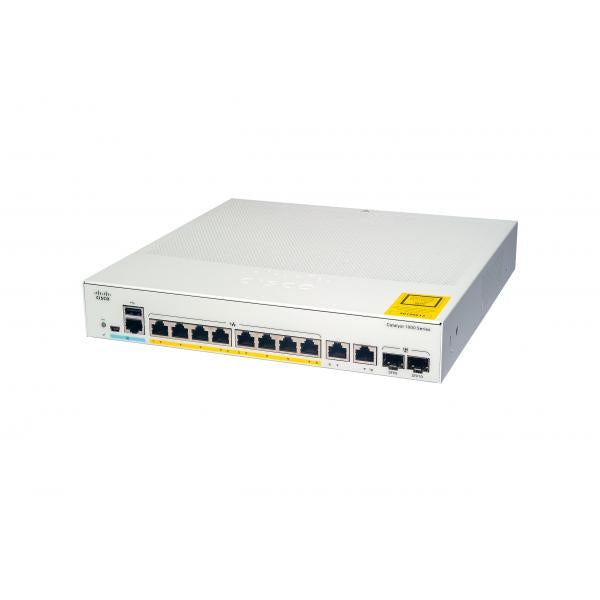Cisco Catalyst C1000-8FP-E-2G-L switch di rete Gestito L2 Gigabit Ethernet [10/100/1000] Supporto Power over Ethernet [PoE] Grigio (CATALYST 1000 8PORT GE - FULL POE EXT PS 2X1G SFP)CiscoC1000-8FP-E-2G-L
