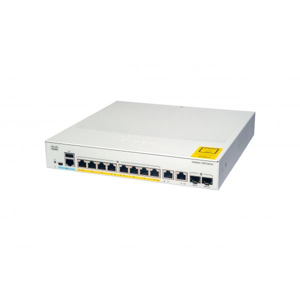 Cisco Catalyst C1000-8P-2G-L switch di rete Gestito L2 Gigabit Ethernet [10/100/1000] Supporto Power over Ethernet [PoE] Grigio (Cisco Catalyst 1000-8P-2G-L - Switch - Managed - 4 x 10/100/1000 [PoE+] + 4 x 10/100/1000 + 2 x combo Gigabit SFP [uplink...