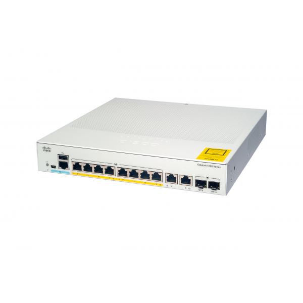 Cisco Catalyst C1000-8P-E-2G-L switch di rete Gestito L2 Gigabit Ethernet [10/100/1000] Supporto Power over Ethernet [PoE] Grigio (Cisco Catalyst 1000-8P-E-2G-L - Switch - Managed - 4 x 10/100/1000 [PoE+] + 4 x 10/100/1000 + 2 x combo Gigabit SFP [up...