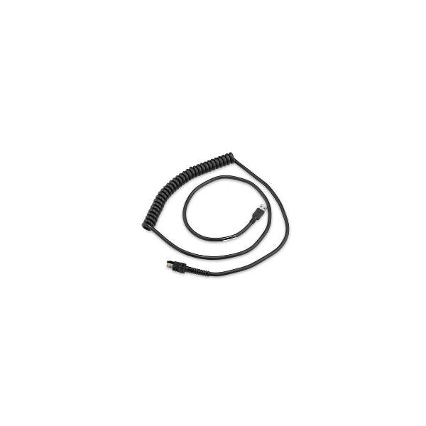 Zebra CBA-UF6-C09ZAR lettero codici a barre e accessori Cavo USB (CABLE - SHIELDED USB: SERIES - A, 9', COILED, BC1.2 [HIGH - CURRENT], -30C)ZebraCBA-UF6-C09ZAR