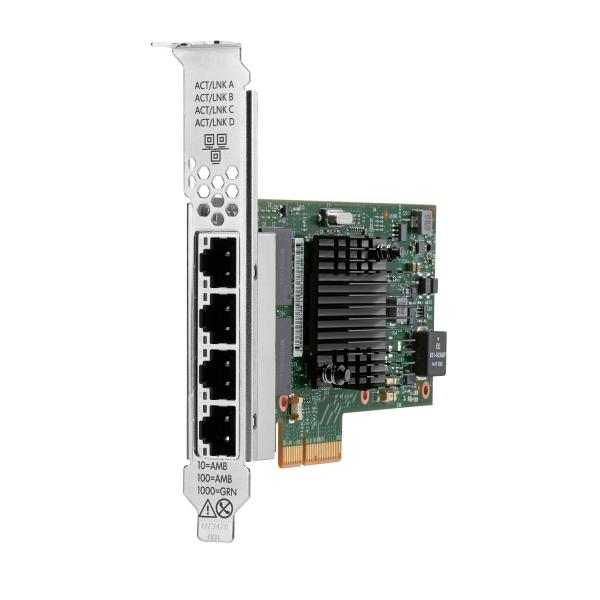 HPE Intel I350-T4 Ethernet 1Gb 4-port BASE-T Adapter for (HPE Ethernet 1Gb 4-port BASE-T I350-T4 1000 Mbit/s)HpeP21106-B21