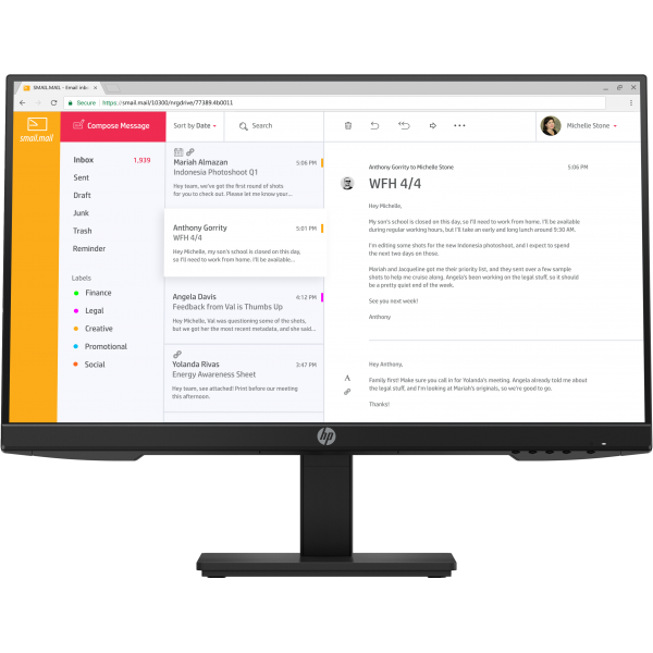 HP P24h G4 FHD Monitor (P24h G4 60.5 cm [23.8] 1920 - x 1080 pixels Full HD IPS - Warranty: 12M)Hp7VH44AA