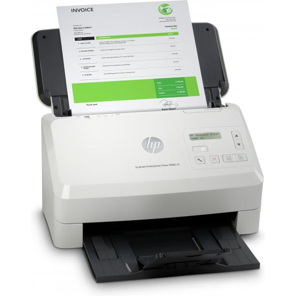 HP ScanJet Enterprise Flow 5000 s5 Scanner a foglio 600 x 600 DPI A4 Bianco (Scanjet Enterprise Flow 5000 - S5 Sheet-Fed Scanner 600 X - 600 Dpi A4 White - Warranty: 12M)Hp6FW09A