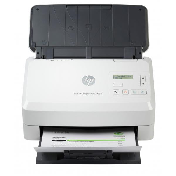 HP ScanJet Enterprise Flow 5000 s5 Scanner a foglio 600 x 600 DPI A4 Bianco (Scanjet Enterprise Flow 5000 - S5 Sheet-Fed Scanner 600 X - 600 Dpi A4 White - Warranty: 12M)Hp6FW09A