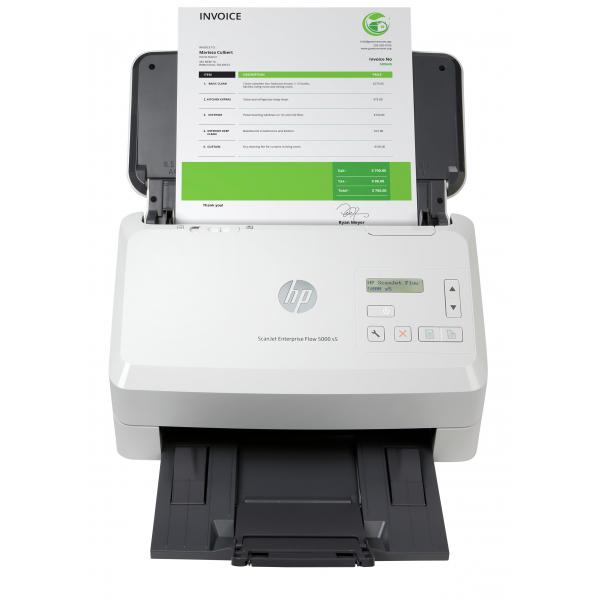 HP ScanJet Enterprise Flow 5000 s5 Scanner a foglio 600 x 600 DPI A4 Bianco (Scanjet Enterprise Flow 5000 - S5 Sheet-Fed Scanner 600 X - 600 Dpi A4 White - Warranty: 12M)Hp6FW09A