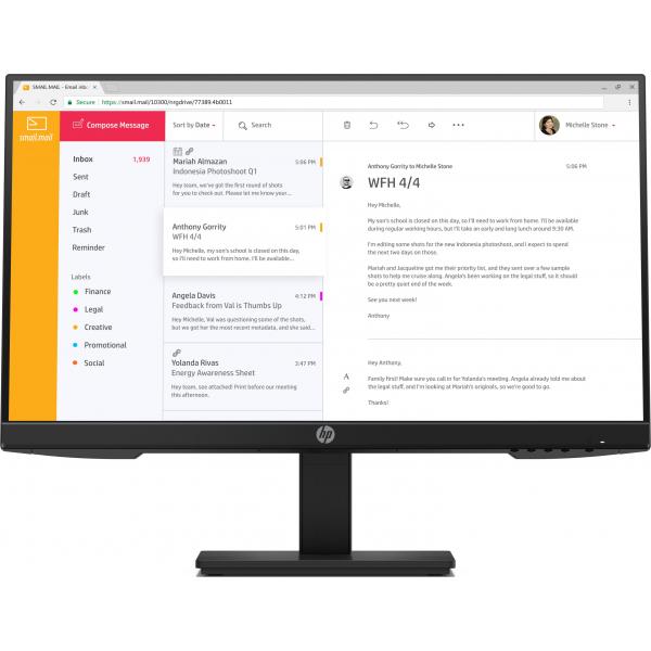 HP P24h G4 FHD Monitor (P24h G4 LED display 60.5 cm - [23.8] 1920 x 1080 pixels - Full HD IPS - Warranty: 12M)Hp7VH44AT