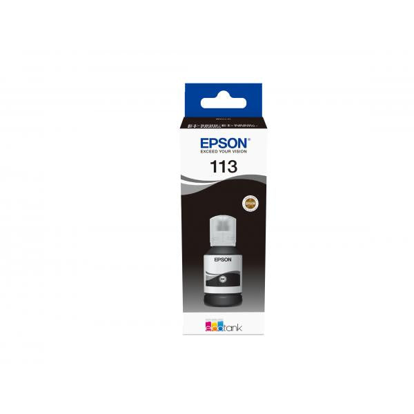 Epson 113 EcoTank Pigment Black ink bottle (Epson EcoTank 113 - sort - original -)EpsonC13T06B140