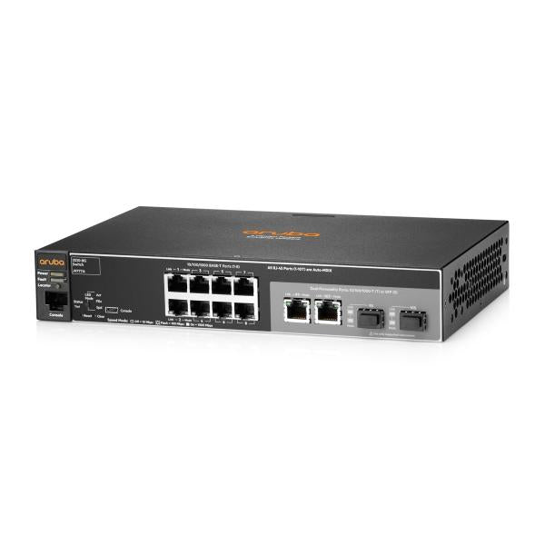 HPE Aruba Networking 2530-8G Gestito L2 Gigabit Ethernet [10/100/1000] 1U Grigio (HPE PROCURVE SWITCH 2530-8G,8x 10/100/1000 2x SFP)HpeJ9777A