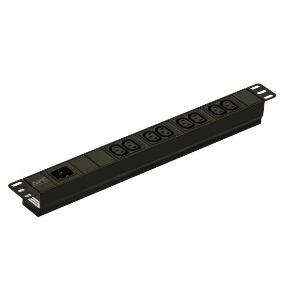 APC EPDU1016B unità di distribuzione dell'energia [PDU] 8 presa[e] AC 1U Nero (Easy PDU Basic 1U 16A 230V - 8xC13 Cord Length 2.5 meter - IEC320 - Warranty: 12M)ApcEPDU1016B