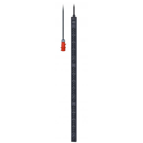 APC EPDU1216B unità di distribuzione dell'energia [PDU] 42 presa[e] AC 0U Nero (APC Easy Basic Rack PDU EPDU1216B - Power distribution unit [rack-mountable] - AC 400 V - 11 kW - 11000 VA - 3-phase - input: IEC 60309 3P+N+PE - output connectors: 42 [3...