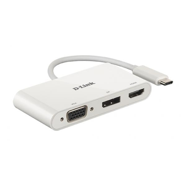 D-Link DUB-V310 replicatore di porte e docking station per laptop Cablato USB 3.2 Gen 1 [3.1 Gen 1] Type-C Bianco (DUB-V310 notebook dock/port - replicator Wired USB 3.0 [3.1 - Gen 1] Type-C White DUB-V310, Wired, USB 3.0 [3.1 Gen 1] Type-C, White, C...