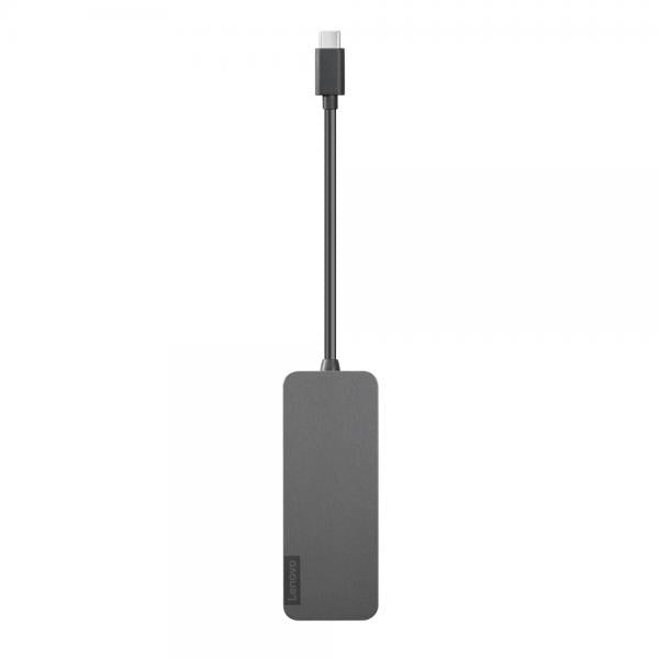 Lenovo 4X90X21427 hub di interfaccia USB 3.2 Gen 2 [3.1 Gen 2] Type-C 20000 Mbit/s Grigio (LENOVO USB-CTO4PORTS USB-A HUB - .)Lenovo4X90X21427