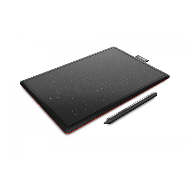 Wacom One tavoletta grafica Nero, Rosso 2540 lpi [linee per pollice] 216 x 135 mm USB (One By Medium Graphic Tablet - Black, Red 2540 Lpi 216 X 135 - Mm Usb - Warranty: 12M)WacomCTL-672