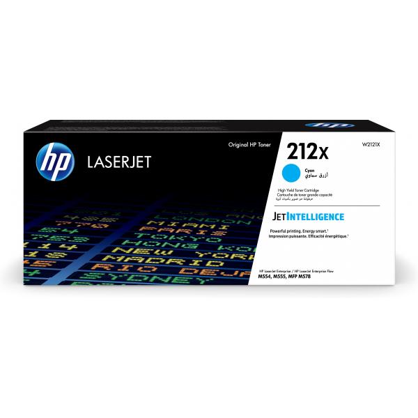 HP Cartuccia toner ciano originale LaserJet 212X ad alta capacità (Toner HP 212X / W2121X Cyan)HpW2121X