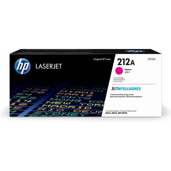 HP Cartuccia toner magenta originale LaserJet 212A (HP 212A MAGENTA TONER CART 4,500 PAGES)HpW2123A