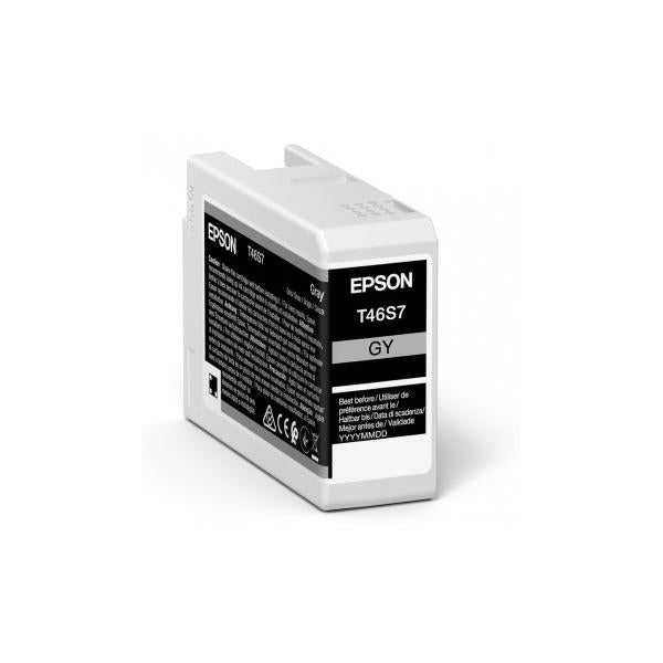Epson Singlepack Gray T46S7 UltraChrome Pro 10 ink 25ml (SINGLE GRAY T46S7 INK 25ML)Epson8715946680880C13T46S700