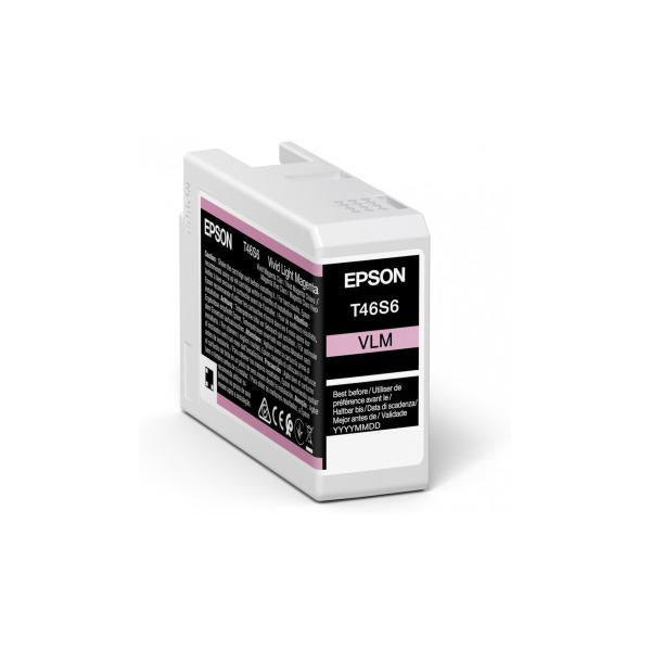 Epson UltraChrome Pro cartuccia d'inchiostro 1 pz Originale Magenta chiaro vivido (Ultrachrome Pro Ink Cartridge - 1 Pc[S] Original Vivid Light - Magenta - Warranty: 12M)EpsonC13T46S600
