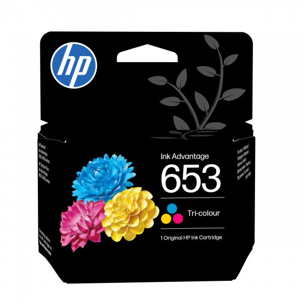 HP Cartuccia inchiostro tricromia originale Advantage 653 (HP 653 - farve [cyan, magenta, gul] -)Hp3YM74AE
