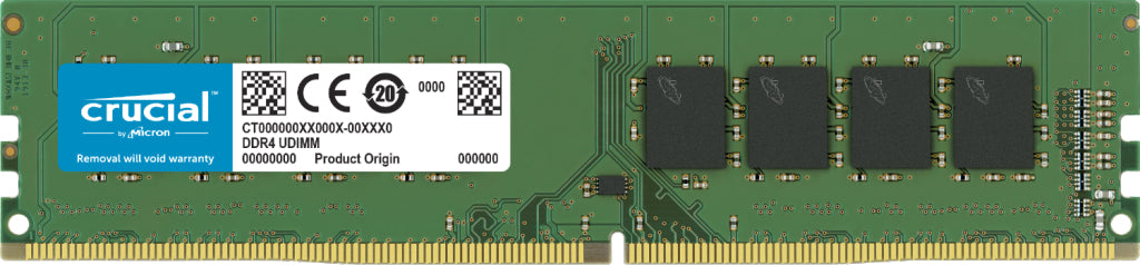 Crucial CT16G4DFS832A memoria 16 GB 1 x 16 GB DDR4 288-pin DIMM (Crucial DDR4 16GB 3200MHz CL22 UDIMM 1.2V PC RAM)Crucial0649528900364CT16G4DFS832A