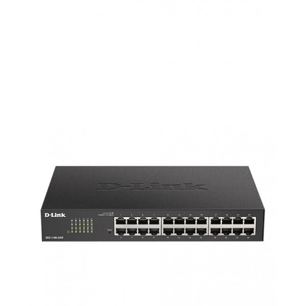 D-Link DGS-1100-24V2 switch di rete Gestito L2 Gigabit Ethernet [10/100/1000] 1U Nero (24-Port Gigabit Smart Managed Switch)D-linkDGS-1100-24V2