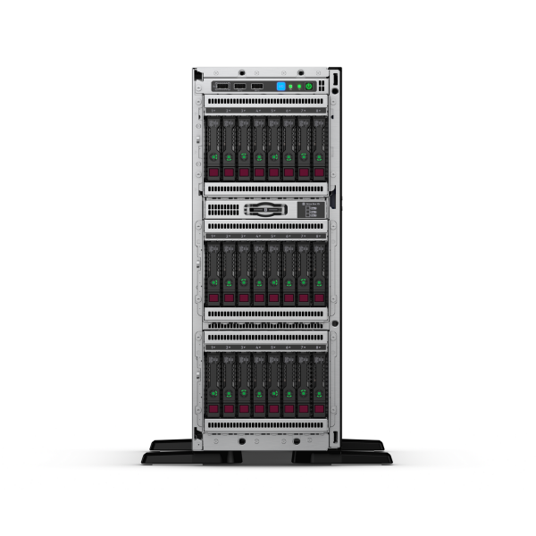 HPE ProLiant ML350 Gen10 server 0 GB Tower [4U] Intel Xeon Silver 4208 2,1 GHz 16 GB DDR4-SDRAM 800 W (ML350 G10 8SFF SC S4208 16G P408i-a 800W)HpeP22094-421
