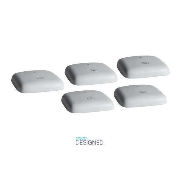 Cisco CBW140AC 867 Mbit/s Bianco Supporto Power over Ethernet [PoE] (Cisco Business 140AC - Wireless access point - Wi-Fi 5 - 2.4 GHz, 5 GHz [pacchetto di 5])Cisco08897282796285-CBW140AC-E