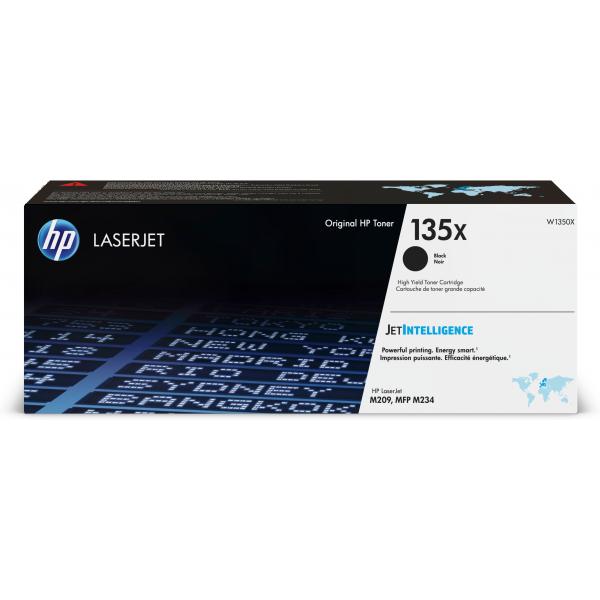 HP LaserJet Cartuccia Toner Nero Originale 135X ad alta capacità (HP 135X BLACK TONER CARTRIDGE LASERJET M209 AND M234)Hp0194850587276W1350X
