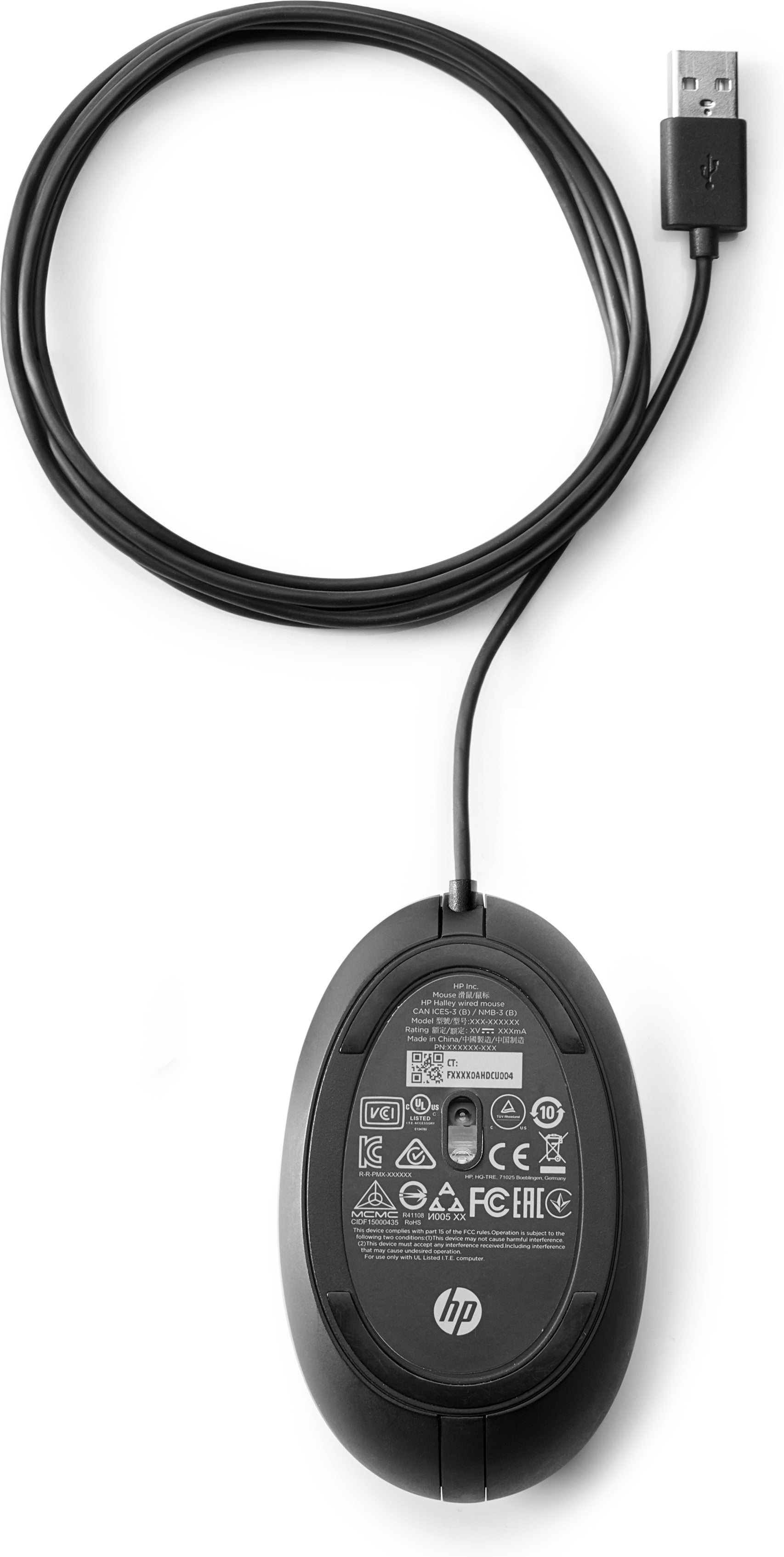 HP Mouse Wired Desktop 320M (Wired Desktop 320M Mouse - - new [packed in plastic] Wired - Desktop 320M Mouse, Ambidextrous, Optical, USB Type-A, 1000 DPI, Black - Warranty: 12M)Hp9VA80AA