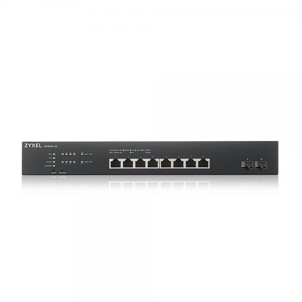 Zyxel XS1930-10-ZZ0101F switch di rete Gestito L3 10G Ethernet [100/1000/10000] Nero (XS1930-10 8-PORT MULTI-GIGABIT - SMART MANAGED SWITCH W/2 SFP+)ZyxelXS1930-10-ZZ0101F