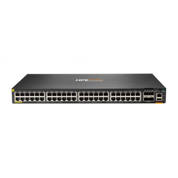 HPE Aruba Networking Aruba 6200F 48G Class4 PoE 4SFP+ 370W Gestito L3 Gigabit Ethernet [10/100/1000] Supporto Power over Ethernet [PoE] 1U Nero (Aruba 6200F 48G CL4 PoE 4SFP+ Switch)HpeJL727A