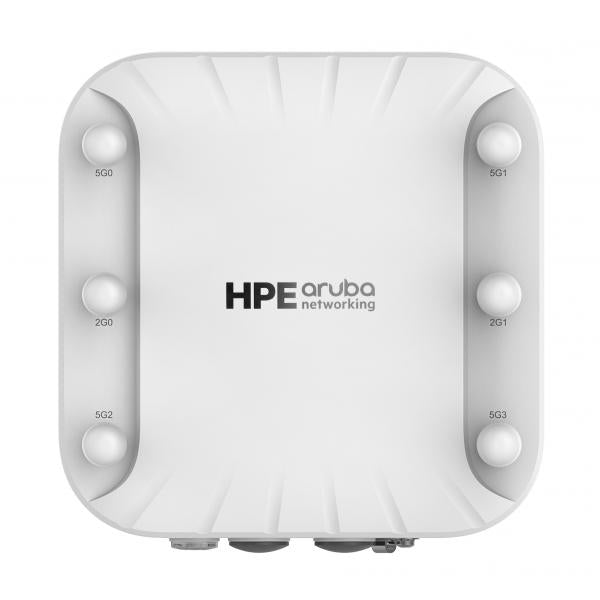 HPE Aruba Networking AP-518 [RW] Dual Radio 4x4/2x2 Wi-Fi 6 6xRPSMA Connectors Hardened AP (ARUBA AP-518 [RW] INDR HA STOCK - .)HpeR4H02A