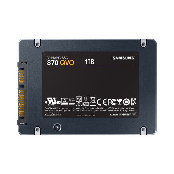 Samsung MZ-77Q1T0 1 TB 2.5 Serial ATA III QLC (Samsung 870 QVO [MZ-77Q1T0BW] 1TB 2.5 Inch SSD, Sata 3 Interface, Read 560MB/s, Write 530MB/s, 3 Year Warranty)Samsung8806090396038MZ-77Q1T0BW