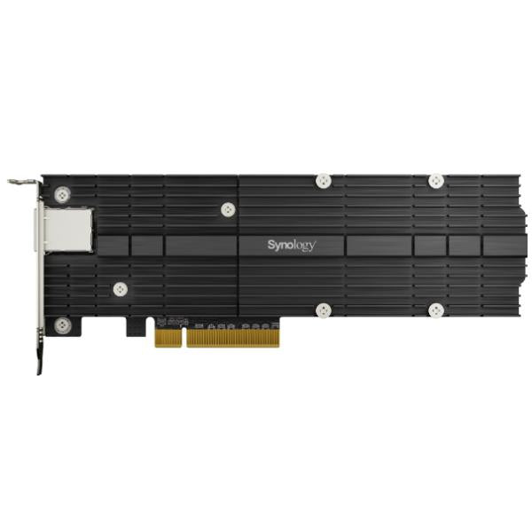 Synology E10M20-T1 scheda di interfaccia e adattatore Interno PCIe (Synology E10M20-T1 PCIe card combining 10GbE and M.2 SSD caching capabilities; 1 x 10GbE RJ45 port; Dual M.2 NVMe 22110 / 2280 slots; 5 year warranty [2Years warranty])Synology471117...