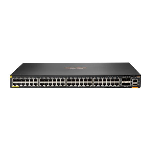 Aruba 6200F 48G Class4 PoE 4SFP+ 740W Gestito L3 Gigabit Ethernet [10/100/1000] Supporto Power over Ethernet [PoE] 1U Nero (HPE Aruba 6200F 48G Class4 PoE 4SFP+ 740W Switch - Switch - L3 - Managed - 48 x 10/100/1000 [PoE+] + 4 x 1 Gigabit / 10 Gigabi...