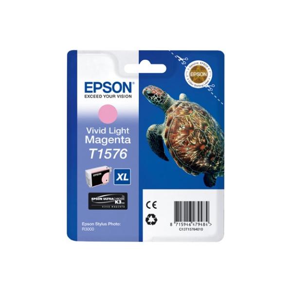 Epson Turtle Cartuccia Vivid Magenta chiaro (INK CART TORTUE V/V MAG LI FOR - EPSON STYLUS PHOTO R3000)EpsonC13T15764010