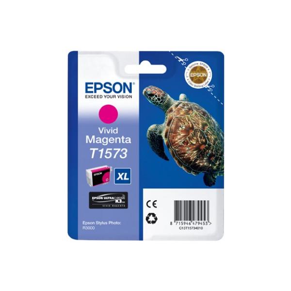 Epson Turtle Cartuccia Vivid Magenta (Epson T1573 - levende r?d - original -)EpsonC13T15734010