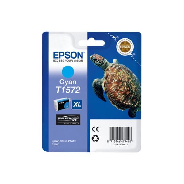 Epson Turtle Cartuccia Ciano (Epson T1572 Turtle Cyan Standard Capacity Ink Cartridge 26ml - C13T15724010)EpsonC13T15724010